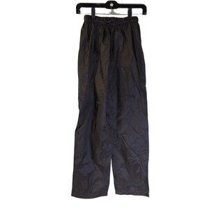 REI Women's Gore-Tex Nylon Pants Size 6 Black Drawstring Ankle Zips Hiking Work